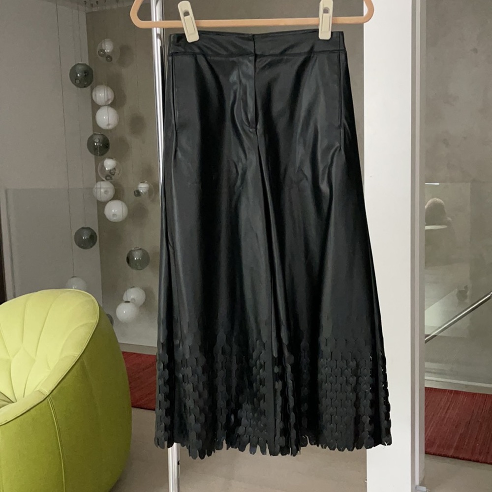 Opening Ceremony Laser Cut Faux Leather Pants